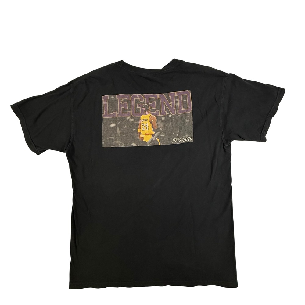 Kobe Bryant Legend T-Shirt Mens L Front Pocket Black Mamba Lakers Streetwear